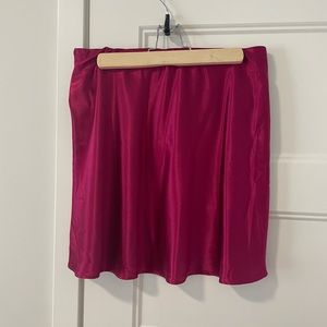 Brand new never worn hot pink mini skirt